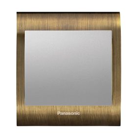 Viko Panasonic Thea Blu Tekli Antique Dore Kapak Metalik Beyaz Anahtar Çerçeve