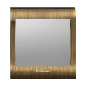 Viko Panasonic Thea Blu Tekli Antique Dore Kapak Metalik Beyaz Anahtar Çerçeve