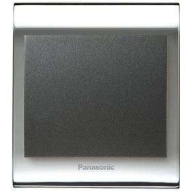 Viko Panasonic Thea Blu Tekli Chrome Beyaz Kapak Füme Anahtar Çerçeve