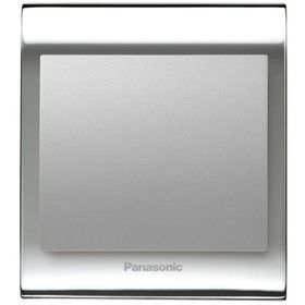 Viko Panasonic Thea Blu Tekli Chrome Beyaz Kapak Metalik Anahtar Çerçeve