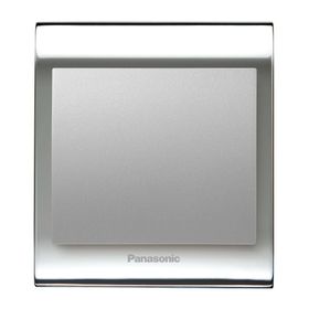 Viko Panasonic Thea Blu Tekli Chrome Beyaz Kapak Metalik Anahtar Çerçeve