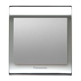 Viko Panasonic Thea Blu Tekli Chrome Beyaz Kapak Metalik Anahtar Çerçeve