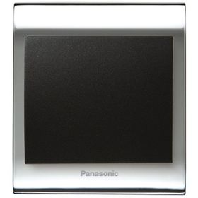 Viko Panasonic Thea Blu Tekli Chrome Beyaz Kapak Siyah Anahtar Çerçeve