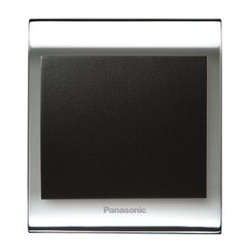 Viko Panasonic Thea Blu Tekli Chrome Beyaz Kapak Siyah Anahtar Çerçeve