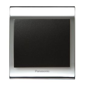 Viko Panasonic Thea Blu Tekli Chrome Beyaz Kapak Siyah Anahtar Çerçeve