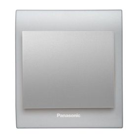 Viko Panasonic Thea Blu Tekli Chrome Matt Beyaz Kapak Metalik Anahtar Çerçeve