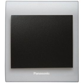 Viko Panasonic Thea Blu Tekli Chrome Matt Beyaz Kapak Siyah Anahtar Çerçeve