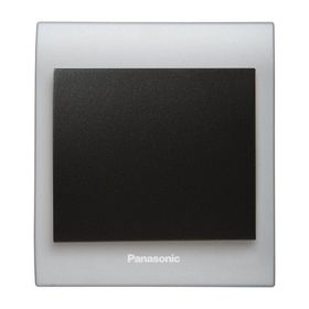 Viko Panasonic Thea Blu Tekli Chrome Matt Beyaz Kapak Siyah Anahtar Çerçeve