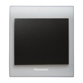 Viko Panasonic Thea Blu Tekli Chrome Matt Beyaz Kapak Siyah Anahtar Çerçeve