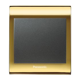 Viko Panasonic Thea Blu Tekli Gold Dore Kapak Füme Anahtar Çerçeve