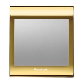 Viko Panasonic Thea Blu Tekli Gold Dore Kapak Metalik Beyaz Anahtar Çerçeve