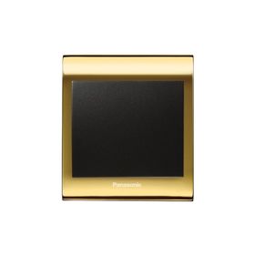 Viko Panasonic Thea Blu Tekli Gold Dore Kapak Siyah Anahtar Çerçeve