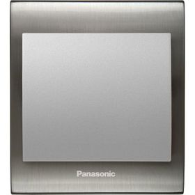 Viko Panasonic Thea Blu Tekli Inox Beyaz Kapak Metalik Anahtar Çerçeve