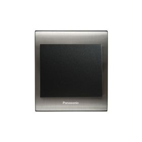 Viko Panasonic Thea Blu Tekli Inox Beyaz Kapak Siyah Anahtar Çerçeve