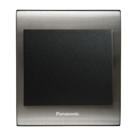 Viko Panasonic Thea Blu Tekli Inox Beyaz Kapak Siyah Anahtar Çerçeve