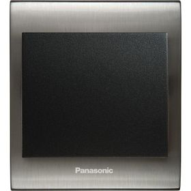 Viko Panasonic Thea Blu Tekli Inox Beyaz Kapak Siyah Anahtar Çerçeve