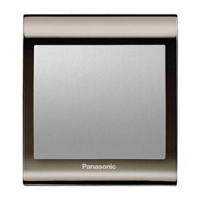Viko Panasonic Thea Blu Tekli Una Füme Kapak Metalik Beyaz Anahtar Çerçeve