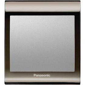 Viko Panasonic Thea Blu Tekli Una Füme Kapak Metalik Beyaz Anahtar Çerçeve