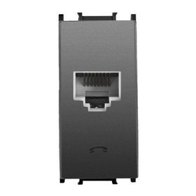 Viko Panasonic Thea Modüler Füme 1 m Cat3 Mekanizma + Düğme Kapak Nümeris Telefon Prizi