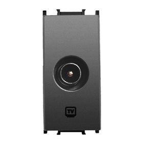 Viko Panasonic Thea Modüler Füme 1 m Geçişli 12db Mekanizma + Düğme Kapak Tv Prizi