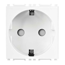 Viko Panasonic Thea Modüler Opak Beyaz 2 m Mekanizma Düğme Kapak Topraklı Priz