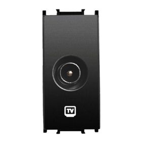 Viko Panasonic Thea Modüler Siyah 1M Tv Prizi Dirençsiz Mekanizma + Düğme/Kapak