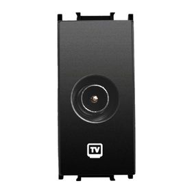 Viko Panasonic Thea Modüler Siyah 1M Tv Prizi Dirençsiz Mekanizma + Düğme/Kapak