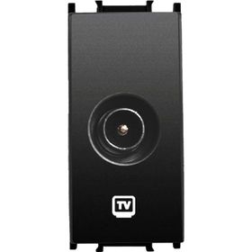 Viko Panasonic Thea Modüler Siyah 1M Tv Prizi Dirençsiz Mekanizma + Düğme/Kapak