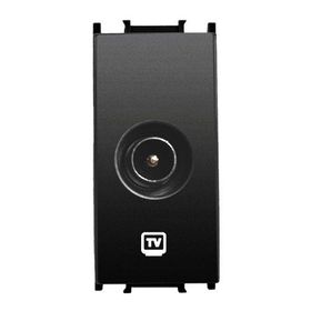 Viko Panasonic Thea Modüler Siyah 1M Tv Prizi Geçişli 12 db Mekanizma + Düğme/Kapak