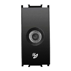 Viko Panasonic Thea Modüler Siyah 1M Uydu Prizi F Konnektörlü Geçişli 10 Db Mekanizma + Düğme/Kapak