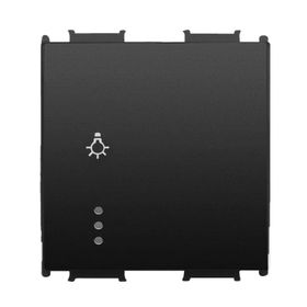 Viko Panasonic Thea Modüler Siyah 2M Işıklı Anahtar Düğme/Kapak