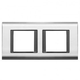 Viko Panasonic Thea Sistema 2x2 m Chrome Füme Çerçeve