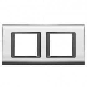 Viko Panasonic Thea Sistema 2x2 m Chrome Füme Çerçeve