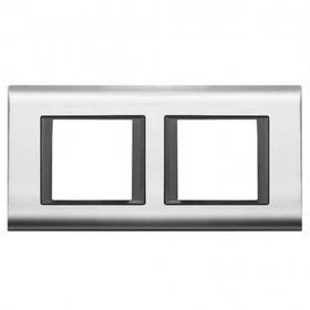 Viko Panasonic Thea Sistema 2x2 m Chrome Füme Çerçeve