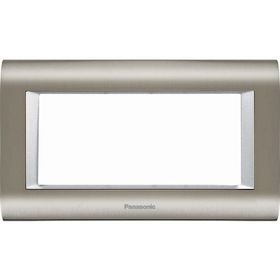 Viko Panasonic Thea Sistema 4 m İnox Metalik Beyaz Çerçeve