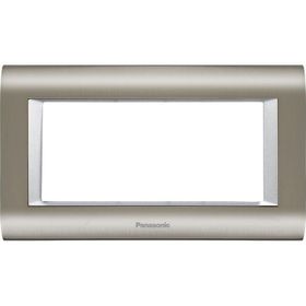 Viko Panasonic Thea Sistema 4 m İnox Metalik Beyaz Çerçeve