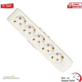 Viko Topraklı Çocuk Korumalı Klemensli Multi-Let Beşli Priz