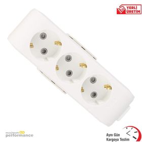 Viko Topraklı Çocuk Korumalı Klemensli Multi-Let Üçlü Priz