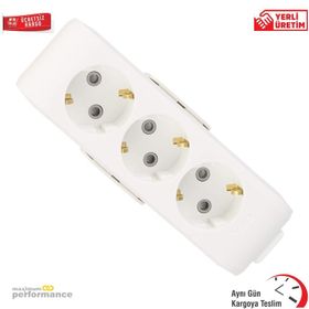 Viko Topraklı Çocuk Korumalı Klemensli Multi-Let Üçlü Priz