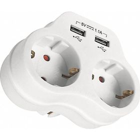 Viko Usb Girişli 2.1 Amper Beyaz İkili Priz