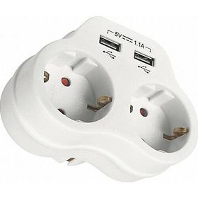 Viko Usb Girişli 2.1 Amper Beyaz İkili Priz