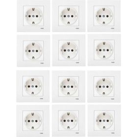 Viko VİKO0013 Karre Topraklı Priz Beyaz + Çerçeve