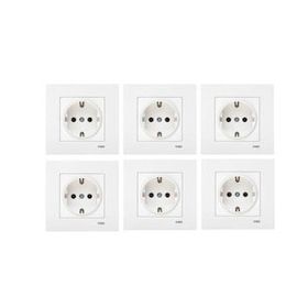 Viko VİKO0013 Karre Topraklı Priz Beyaz + Çerçeve