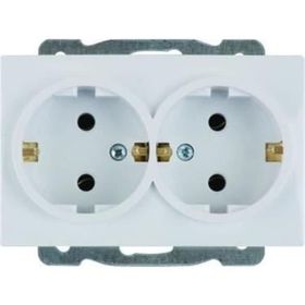 Viko VİKO0019 Karre İkili Topraklı Priz Beyaz + Çerçeve