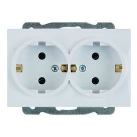 Viko VİKO0019 Karre İkili Topraklı Priz Beyaz + Çerçeve