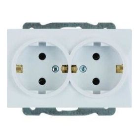 Viko VİKO0019 Karre İkili Topraklı Priz Beyaz + Çerçeve