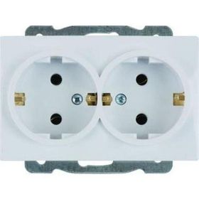 Viko VİKO0019 Karre İkili Topraklı Priz Beyaz + Çerçeve