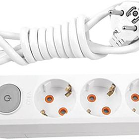 Viko VİKO0104 3 m Multi-Let Üçlü 3 Lü Anahtarlı Topraklı Grup Priz