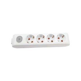 Viko VİKO0108 Topraklı Çocuk Korumalı Klemensli Multi-Let Dörtlü Priz