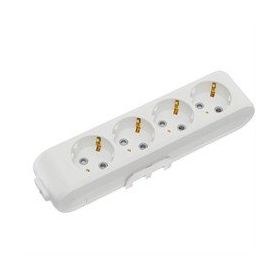 Viko VİKO0109 Topraklı Çocuk Korumalı Klemensli Multi-Let Dörtlü Priz